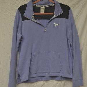 NWOT PINK Fleece Lined Quarter-Zip